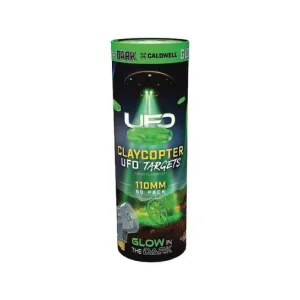Caldwell ClayCopter UFO 110mm Glowing Target 50 Pack Tube