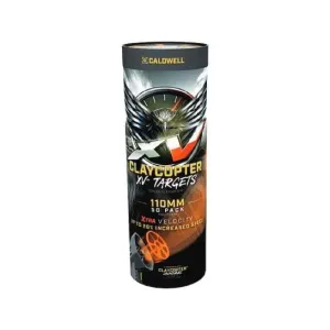 Caldwell ClayCopter XV 110mm Target 50 Pack Tube