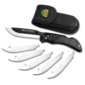 Outdoor Edge RazorPro L Replaceable Blade Hunting Knife 3-1/2" Drop Point Blade Black