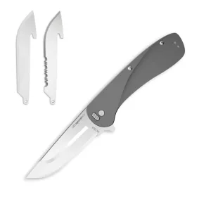 Outdoor Edge Razor VX1 Folding Knife 3" Drop Point Blade Grey