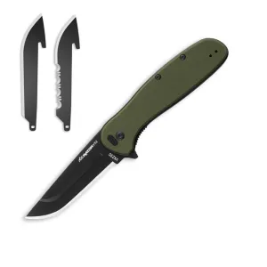 Outdoor Edge Razor VX2 Replaceable Blade Folding Knife 3" Drop Point Blade Green