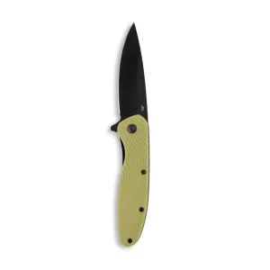 Outdoor Edge Viddux Folding Knife 3-1/8" Drop Point Blade Green