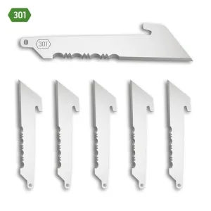 Outdoor Edge 3.0" Utility Blade Pack Half Serration 6/ct