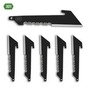 Outdoor Edge 3.0" Utility Blade Pack Half Serration Black 6/ct