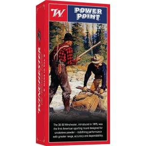Winchester USA 250th Anniversary Power Point Rifle Ammunition 30-30 Win 170gr SP 2200 fps 20/ct