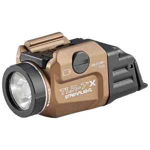 Streamlight TLR-7 X USB Weapon Light with Paddle Switches, Key Kit and Battery FDE