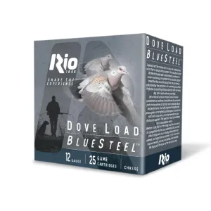 Rio Bluesteel Dove Load Shotshells 12ga 2-3/4" 1-1/8oz 1350fps #6 25/ct