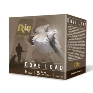 Rio Dove Load Shotshells 12ga 2-3/4" 1-1/8oz 1200fps #8 25/ct
