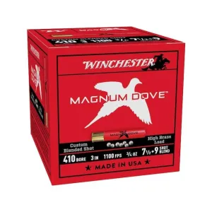 Winchester Magnum Dove Shotshell 410ga 3" 3/4oz 1100 fps #7.5&9 25/ct