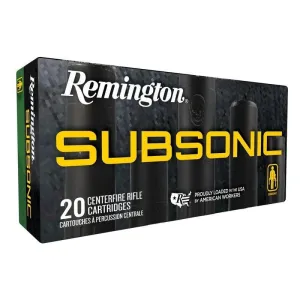 Remington Subsonic Rifle Ammunition 45-70 Govt 300gr HP 1000 fps 20/ct