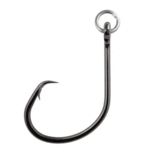 Owner Mutu Circle  Ringed Size 1/0  Chrome 6pk