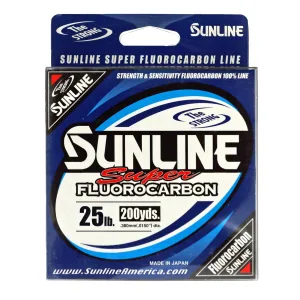 Sunline Super Fluorocarbon 25 lb - Clear - 200 yds