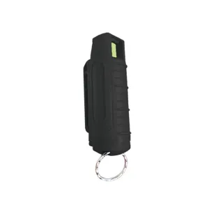 Personal Security Products Blue Heat Pepper Spray with Key Ring 1/2 oz Black