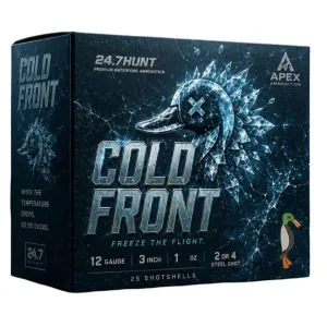 Apex Ammunition Cold Front Steel Shotshell Ammunition 20ga 3'' 1oz #2 & #4 25/ct