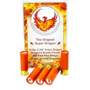 Phoenix Rising Super Dragon Dragon's Breath Shotshell 12 ga 2-3/4" 200yd 5/ct