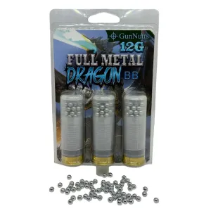 GunNutts Full Metal Dragon BB With Dragon's Breath Shotshell Ammunition 12ga 2-3/4" BB  3/ct