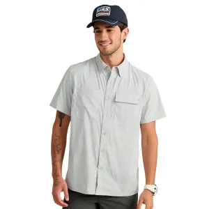 Huk Icon Short Sleeve Button Down Shirt Seagull 2XL