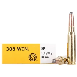 Sellier & Bellot Rifle Ammunition .308 Win 180 gr SP 20/ct