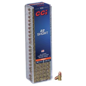 CCI CPRN Rimfire Ammunition .22 Short 29 gr CPRN 1080 fps 100/ct