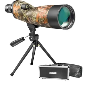 Barska Blackhawk WP Spotting Scope Tripod, Soft & Hard Case - 20-60x60mm Mossy Oak Breakup Camo