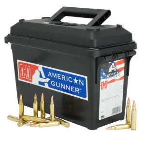 Hornady American Gunner Rifle Ammunition 5.56X45 NATO 55 gr HP 3240 fps 247/ct
