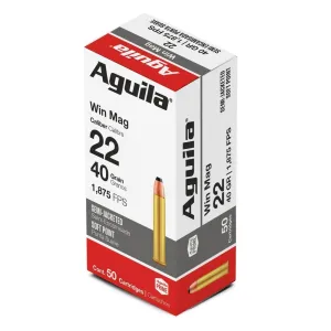 Aguila Rimfire Ammunition .22 Mag 40 gr SP 1875 fps 50/ct