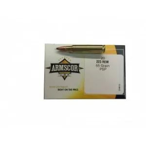 Armscor Rifle Ammunition .223 Rem 55 gr PSP 3050 fps 20/ct