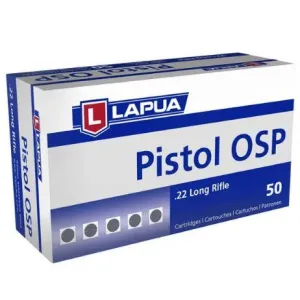 Lapua Pistol OSP Rimfire Ammunition .22 LR  40 gr LRN 919 fps 50/ct