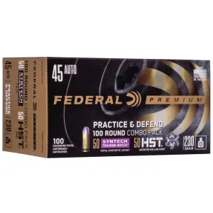 Federal Practice & Defend HST/Syntech Combo .45 ACP 230 gr 890 fps 100/ct