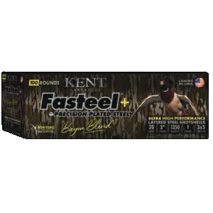 Kent Cartridge CC203FSP283X5 Fasteel + Precision Steel Sports South Exclusive Bayou Blend 20Gauge 3" 1oz 3x5Shot 200 Rounds