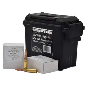 Ai 7.62x54r 170gr Fmj M30 Ball 150rd Can