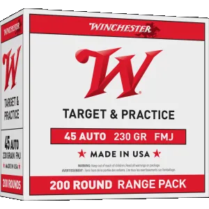 Winchester Usa Pistol 45 Acp Full Metal Jacket 230 Grain 200 Rounds