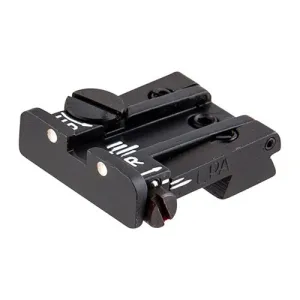 L.P.A Sights Colt Adjustable Rear Sight 2 Dot White Dot