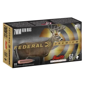 Federal Premium Swift Scirocco II 7mm Remington Magnum 150 Grain 20 Rounds