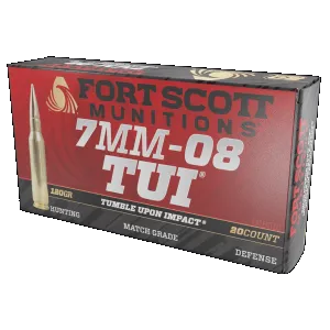 Fort Scott Munitions Rifle Ammo 7mm-08 120 gr. TUI 20 rd.