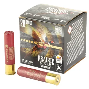 Federal PFX285FS6 Premium Prairie Storm FS 28Gauge 3" 7/8oz 6Shot 25 Rounds