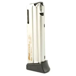 Walther Arms PPK/S 10rd 22 LR Nickel Polymer Magazine Silver Finish
