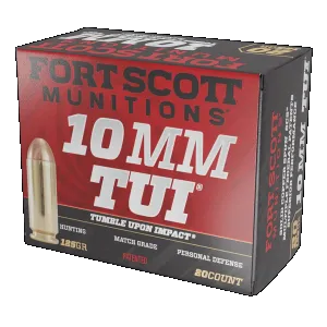 Fort Scott Munitions Pistol Ammo 10mm 125 gr. TUI 20 rd.