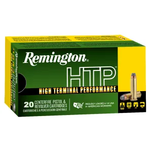 Remington HTP Handgun Ammo 357 Magnum Semi Jacketed Hollow Point 180 Grain 20 Rounds