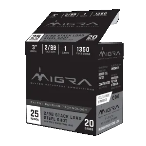 Migra Ammunitions M20S46 Combinational 20Gauge 3" 1oz 4/6Shot 25 Rounds