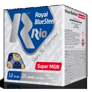 Rio Ammunition RBSSM40BB BlueSteel Royal 12Gauge 3.50" 1 3/8oz 2Shot 25 Rounds