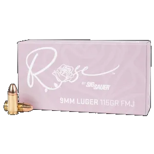 Sig Sauer Rose 9mm Luger Full Metal Jacket 115 Grain 50 Rounds