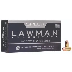 Speer Lawman Pistol Ammo 380 ACP. 95 gr. TMJ 50 rd.