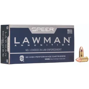Speer Lawman 9mm Luger Total Metal Jacket 124 Grain 50 Rounds