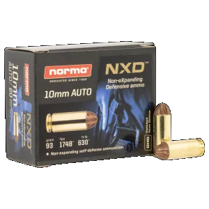 Norma Ammunition 611340020 Self Defense NXD 10mmAuto 93gr 20 Rounds