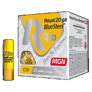Rio Ammunition RBSM202 BlueSteel Royal 20Gauge 3" 1oz 2Shot 25 Rounds