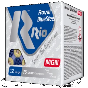 Rio Ammunition RBSM362 Royal BlueSteel Magnum 12Gauge 3" 1 1/4oz 2Shot 25 Rounds
