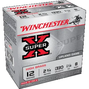 Winchester Super-X High Brass Load 12 ga. 2.75 in. 1 1/4 oz. 8 Shot 25 rd.