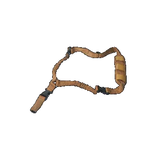 Rukx Gear ATICT1PST Tactical Single Point Sling Tan Nylon Adjustable Bungee
