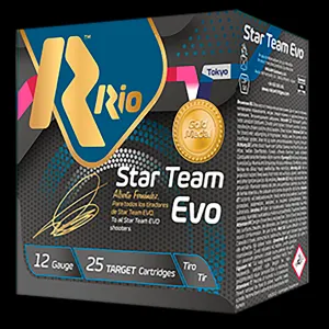 Rio Star Team Training 12ga Target Load 2.75 inch Shotgun Shells - #7.5 | 1 oz. | 1200 fps | 25rd Box
